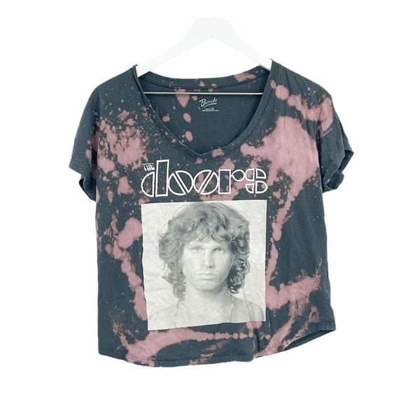 Bravado The Doors Custom Bleach Splatter Reverse Dyed Graphic Tee SZ L - Picture 2 of 6